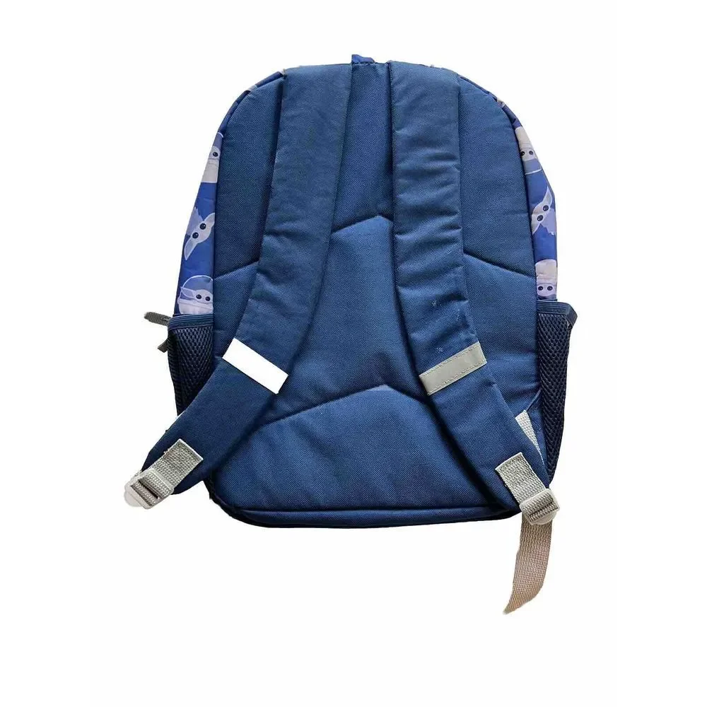 Kids School‎ Backpack, Star Wars Mandalorian Grogu Baby Yoda Blue The Child